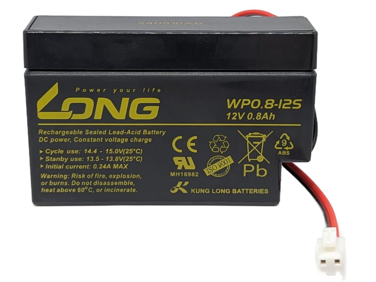 Akku kompatibel HP0.7-12P 12V 0,8Ah 800mAh JST AGM Blei Accu Batterie
